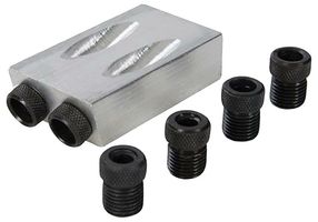 48221 - Aluminium Pocket Hole Jig with Twin 6mm, 8mm & 10mm Drill Bit Guides