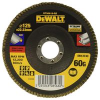 DT30612-QZ - 5" (125mm x 22.23mm) Angle Grinder 60 Grit Extreme Flap Disc