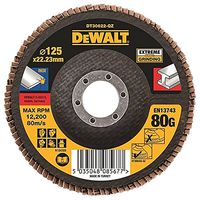DT30622-QZ - 5" (125mm x 22.23mm) Angle Grinder 80 Grit Extreme Flap Disc