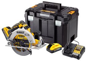 DCS573H2T-GB - 190mm 18V XR 2x 5Ah Powerstack Batteries Li-Ion Cordless Brushless Circular Saw Kit