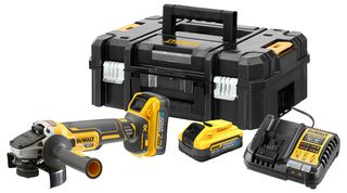 DCG409H2T-GB - 5" (125mm) 18V XR 2x 5Ah Powerstack Batteries Li-Ion Cordless Angle Grinder Kit