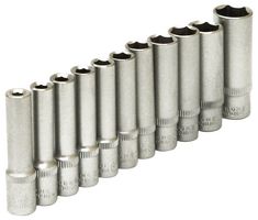 38616 - 1/4" Square Drive Deep Socket Set, 11 Piece