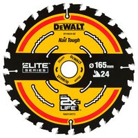 DT10624-QZ - 165mm x 24T x 20mm Elite Series Circular Saw Blade