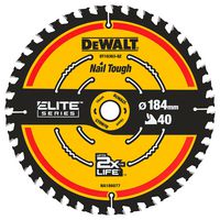 DT10303-QZ - 184mm x 40T x 16mm Elite Series Circular Saw Blade