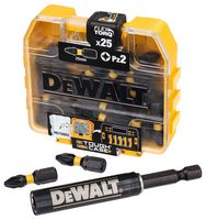 DT70564T-QZ - PZ2 x 25mm Pozidriv Extreme FlexTorq Impact Screwdriver Bits & Drive Guide, 26 Piece