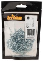 818419 - 4mm x 37mm (8 x 1 1/2") SQ2 ZP Washer Head Coarse Pocket Hole Screws, 100 Pack