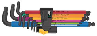 05022640001 - Multi-Colour Imperial Ball End Hex Key Set, 9 Piece - 950/9