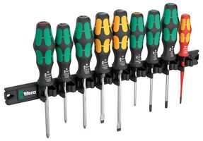 05051012001 - Kraftform Screwdriver Set & Magnetic Rail, 9 Piece - 9650