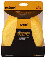 42957 - 125mm Microfibre Buffing & Polishing Pads, 4 Piece