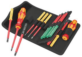 05006611001 - Kraftform Kompakt VDE Insulated Interchangeable Screwdriver Set, 17 Piece