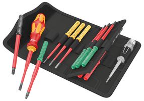 05006608001 - Kraftform Kompakt VDE Insulated Extra Slim Interchangeable Screwdriver Set, 16 Piece