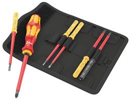 05006601001 - Kraftform Kompakt VDE Insulated Interchangeable Screwdriver Universal Set 2, 7 Piece