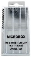 PDR4001 - Microbox HSS Twist Drill Bit Set, 20 Piece