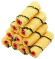 PRRE040 - 4" (100mm) Medium Pile Tiger Stripe Mini Paint Roller Refills, 10 Pack