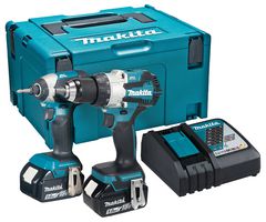 DLX2507TJ - 18V LXT 2x 5Ah Li-Ion Cordless Brushless Combi Drill & Impact Driver Kit