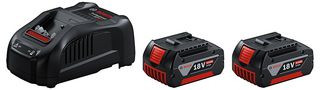 1.600.A00.B8K - 18V 2x 5Ah Li-Ion Professional Power Tool Batteries & Charger Starter Kit