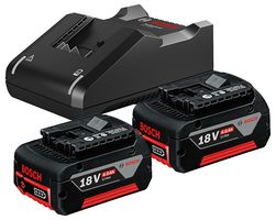 1.600.A01.9S1 - 18V 2x 4Ah Li-Ion Professional Power Tool Batteries & Charger Starter Kit