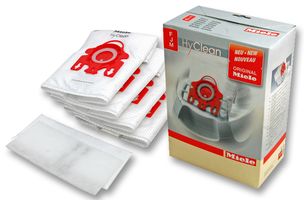 9917710 - HyClean 3D Efficiency Dust Bags FJM Red 4 Pack + 2 Filters