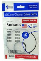 PPP140OQ - Replacement Vacuum Cleaner Drive Belts - Panasonic Compatible, 2 Pack