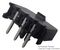 43650-0300 - Micro-Fit 3.0 Header, SMT Compatible, Single Row, R/A, with Snap-in Plastic Peg PCB Lock, 3 Way