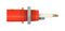67.9764-22 - BNC Socket, Shrouded, Panel, 50 Ohm, Red