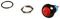 IPR3SAD6 - IP67 Pushbutton Round Red