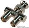 13-39-5 - BNC Plug to 2x BNC Sockets Goalpost Adaptor, 50 ohm
