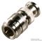 13-43 - BNC Plug to N Type Socket Adaptor, 50 ohm, Nickel Plated Brass Body