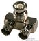13-39-3-90 DEGREE - BNC Plug 2x BNC Sockets Right Angled Goalpost Adaptor, 50 ohm