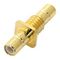 24-16-1-TGG - SMB Plug to SMB Plug Panel Mount Adaptor, 50 ohm, DC to 4 Ghz