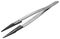 249CPR.SA - 130mm Precision Tweezers, Thick Straight Round Replaceable Tips