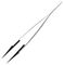 5CPR.SA - 130mm Precision Tweezers, Very Fine Straight Round Replaceable Tips