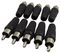 PSG01517 - Plug, Phono, Black, 10 Pack