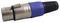 PSG01326 - 3 Pole XLR Socket with Blue Coloured Strain Relief