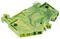 280-637 - 3 Conductor Ground Terminal Block, 35mm DIN Rail, Cage Clamp, 28AWG to 12AWG