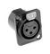 AC3FDZB - XLR Socket, 3 Pole Panel, Unified, Black