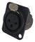 NC3FD-LX-BAG - XLR Socket, 3 Pole, Chassis, Black