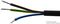 10TA104A-2M - IEC C14 Right Angled Plug to Free End Mains Lead, 2m 10A Black