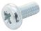 M3 6 PRSTMC Z100 - M3 x 6mm Steel BZP Pan Head Pozidriv Machine Screws, 100 Pack