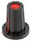 CP-WB-D-1 - 17mm Instrument Knob with Red Insert, D Shaft