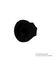 CF-W3-6-T18W7 - 19mm Knurled Instrument Knob, Round Shaft, Black