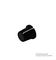 CP-LB12-5-1D - 12mm Instrument Knob, Black with Grey Top, 3.2mm Round Shaft