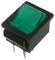 C1553VQNAL - Green Illuminated Rocker Switch, On Off, DPST, 250V AC, 16A