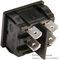 H8650VBAAC - Rocker Switch, DPST, Black