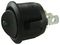 R13-112B9-02-BBG-0A - Round Rocker Switch, SPST, Illuminated - Green LED, Black