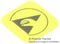 055-0004 - 5mm x 5mm ESD Caution Symbol Self Adhesive Labels, Black/Yellow, x1000