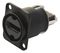 NAHDMI-W-B - HDMI Socket, D Type Housing, Black