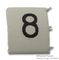 LHS3-1TW/8 - Pre-Printed Heat Shrink Cable Marker, 8, White, 3mm, 100 Pack