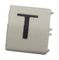 LHS3-1TW/T - Pre-Printed Heat Shrink Cable Marker, T, White, 3mm, 100 Pack