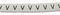 LHS3-1TW/V - Pre-Printed Heat Shrink Cable Marker, V, White, 3mm, 100 Pack